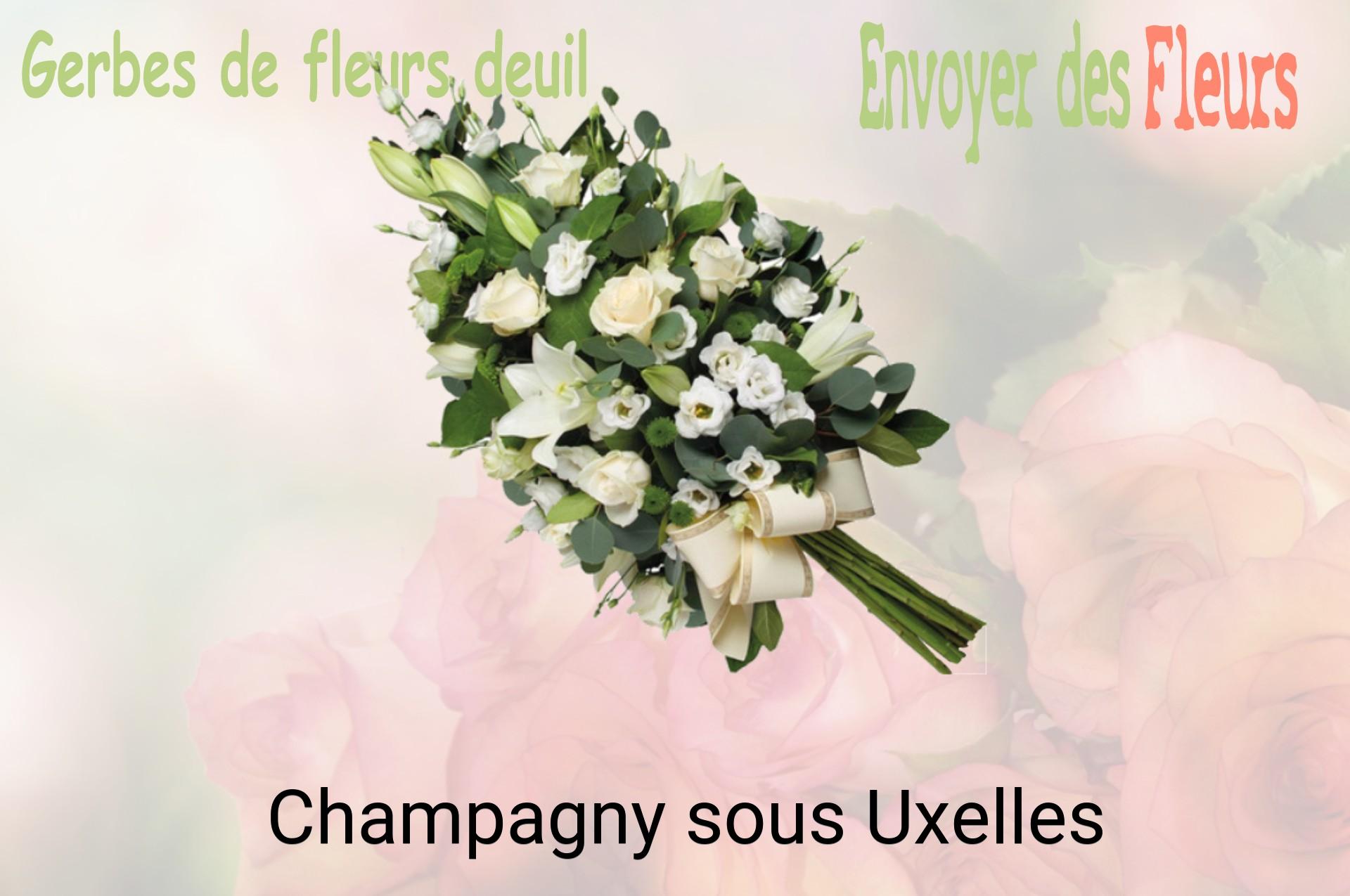Gerbe de fleurs de deuil livrée à Champagny-sous-Uxelles
